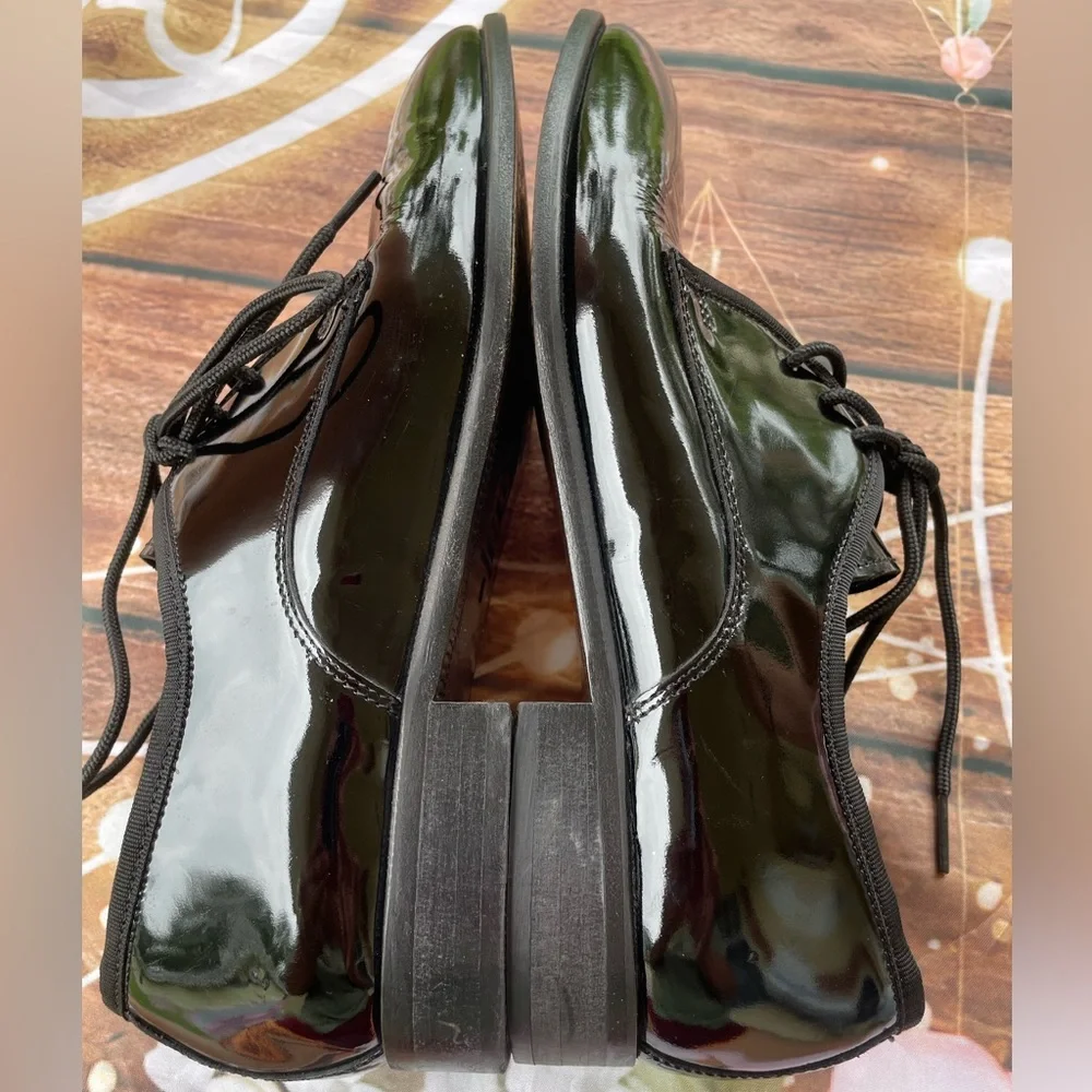 Vito Rufolo Black Patent Leather Oxford Shoes for Formal Occasions